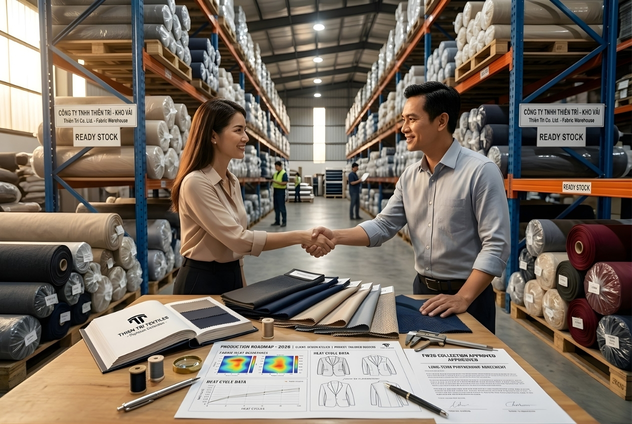 Thiên Trì Textiles - Đối tác chiến lược cung ứng vải bền vững cho thời trang Việt.