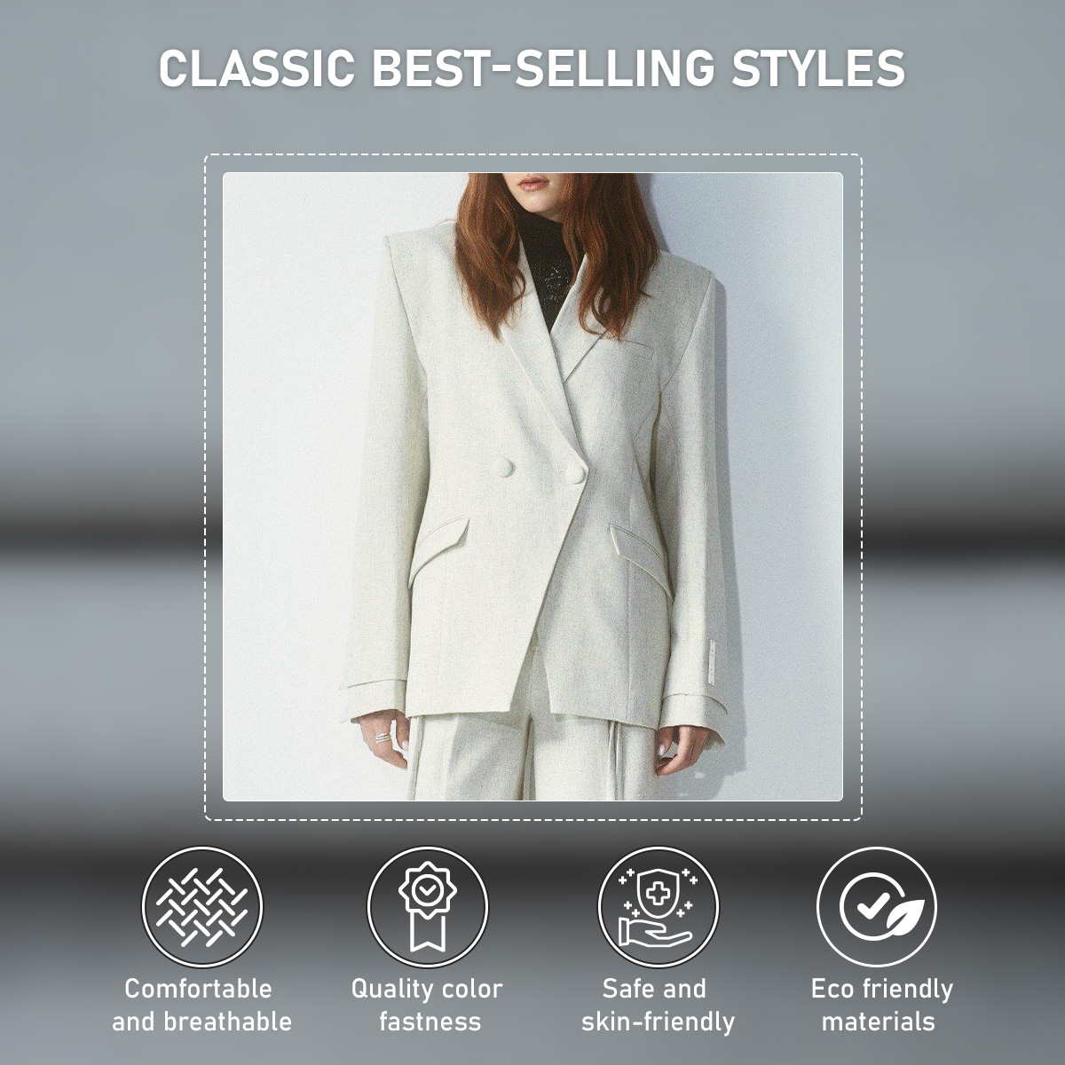 22001 Woven Fabric T/R/SP 69/29/2 - Ảnh 2