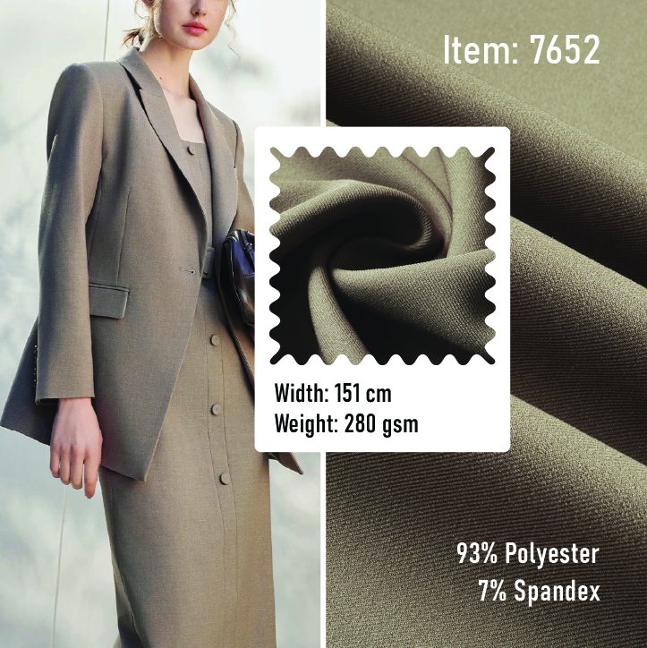 Vải Suit Polyester Dày Co Giãn