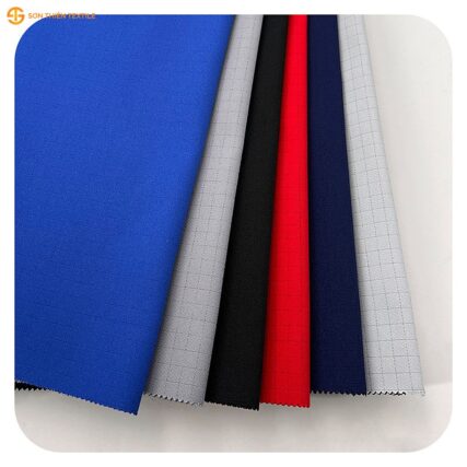 WK101 Anti-static Woven Fabric Twill T/C 92/6 – ảnh vải thật 1