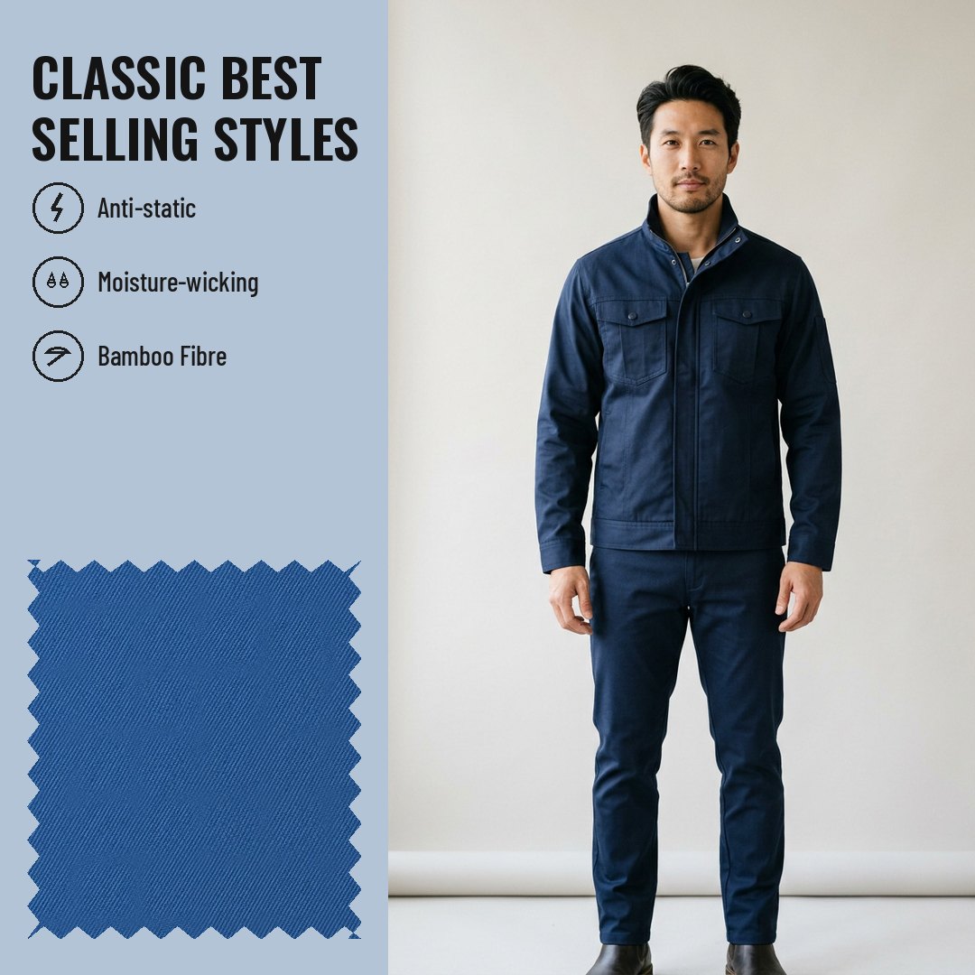 WK102 Anti-static Woven Fabric Twill T/C - Ảnh 2