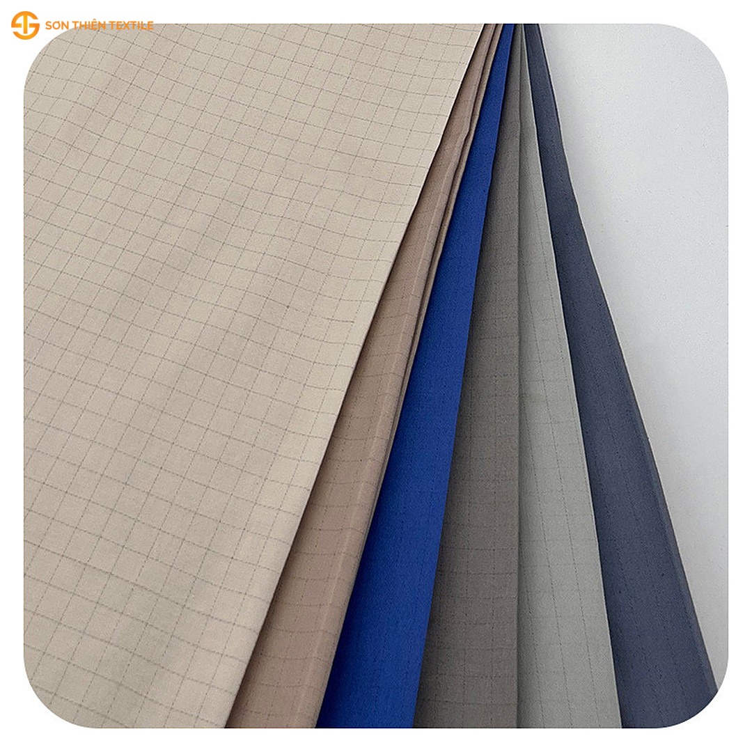 WK105 Anti-static Woven Fabric Fine Twill 100% Cotton – ảnh vải thật 1