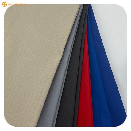 WK112 Anti-static Woven Fabric Twill 100% Polyester – ảnh vải thật 1