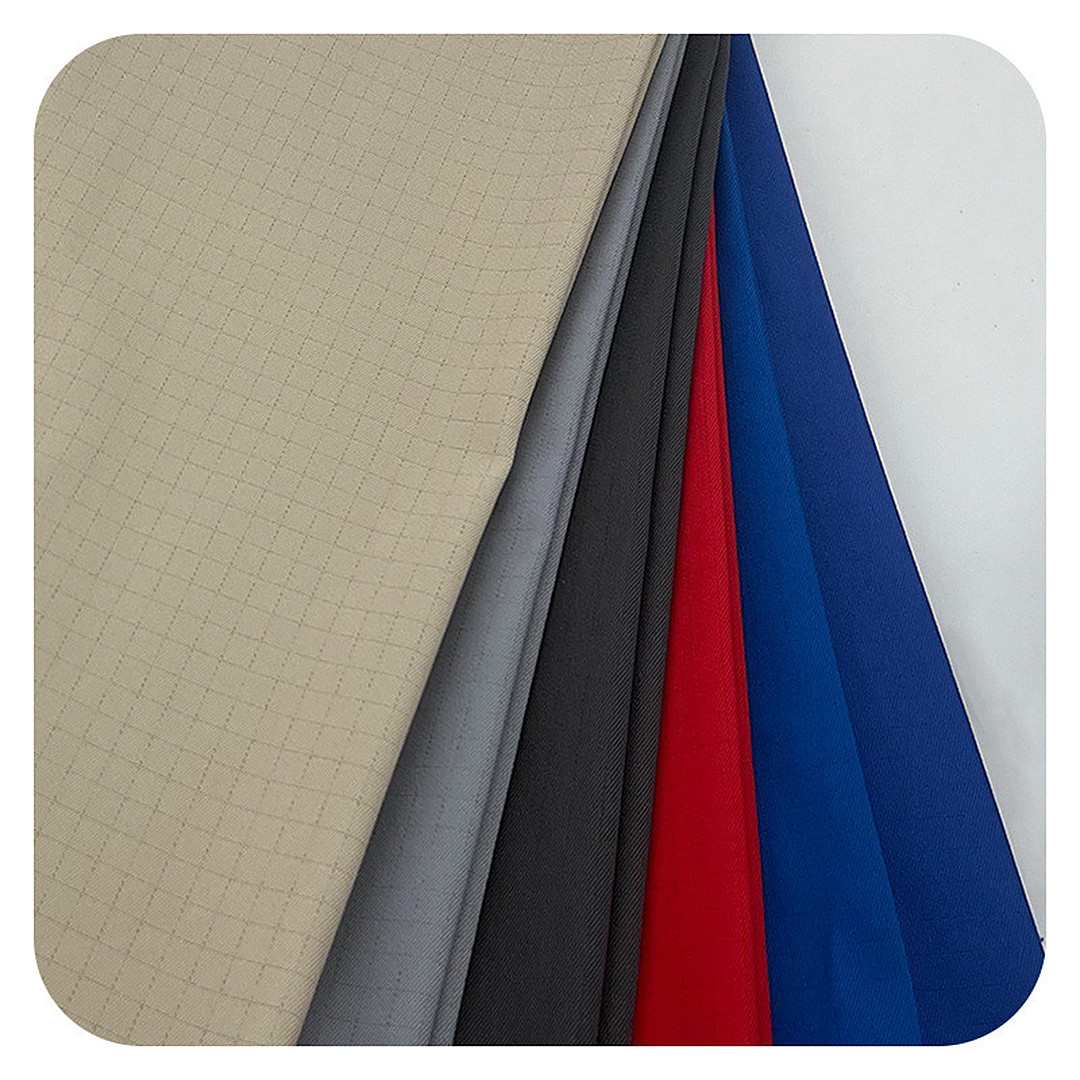 WK112 Anti-static Woven Fabric Twill 100% Polyester – ảnh vải thật 1