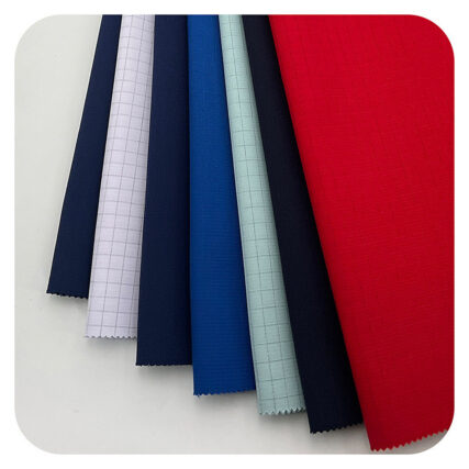WK113 Anti-static Woven Fabric Twill T/C 92/7 – ảnh vải thật 1