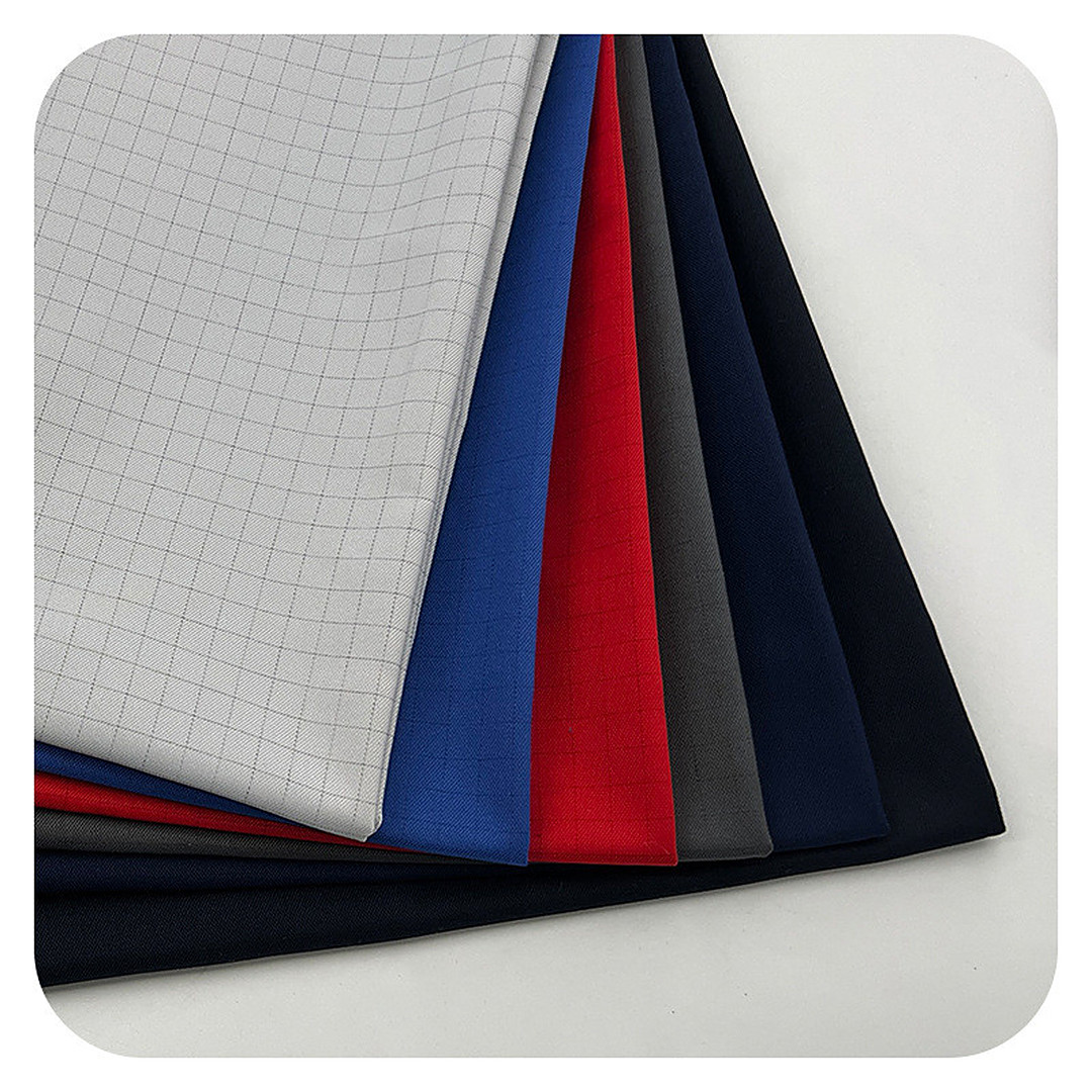 WK116 Anti-static Woven Fabric Twill 98% Polyester – ảnh vải thật 1