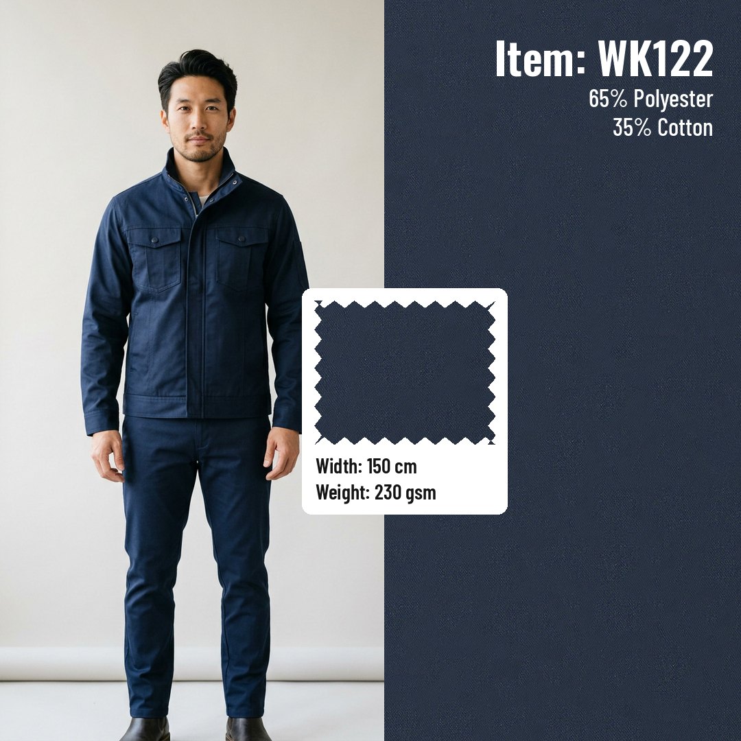WK122 Anti-static Woven Fabric Ply-Yarn Drill T/C 65/35