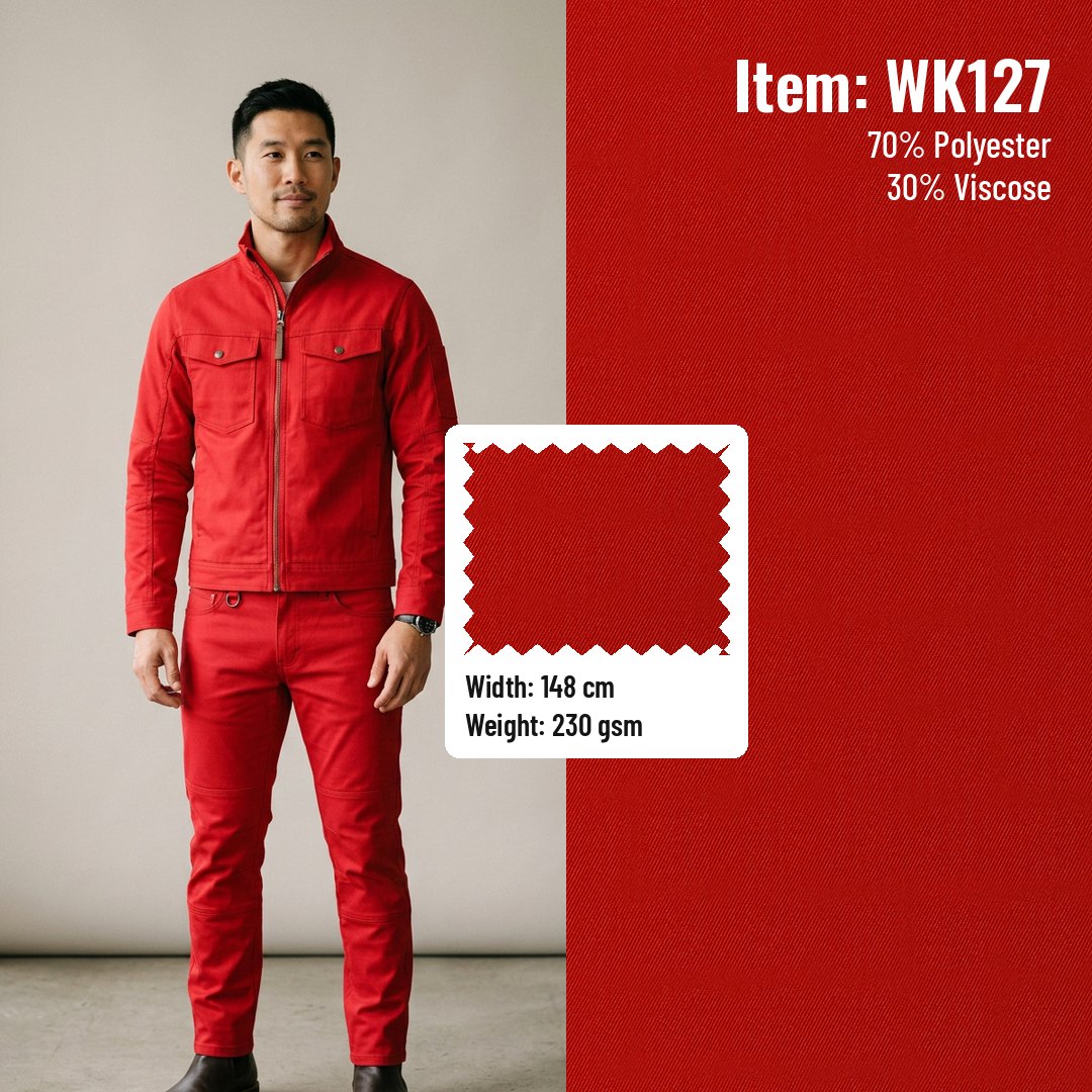 WK127 Anti-static Woven Fabric Twill T/R 70/30