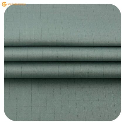 WK128 Anti-static Woven Fabric Fine Twill CVC 60/40 – ảnh vải thật 2