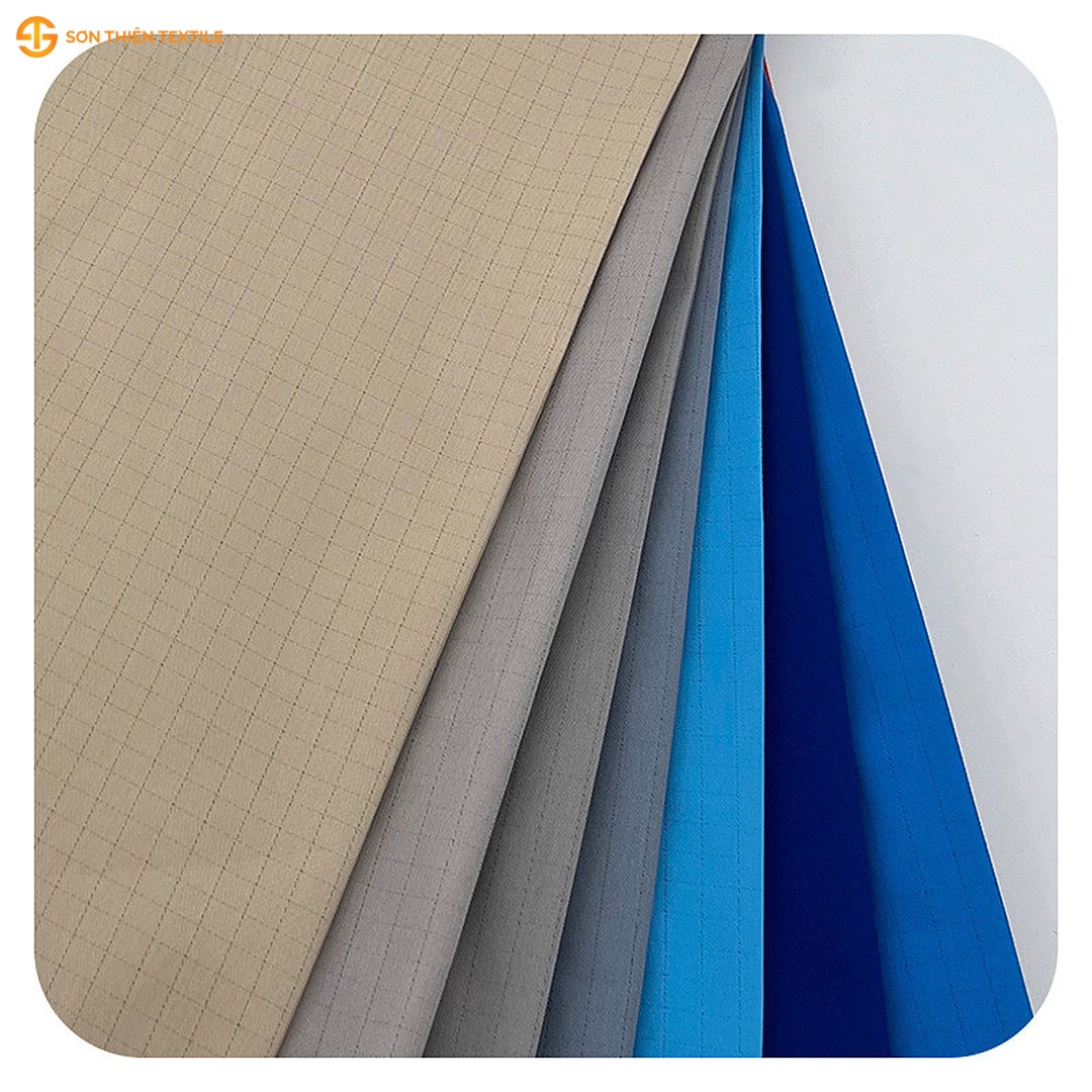 WK131 Anti-static Woven Fabric Twill CVC 50/40 – ảnh vải thật 1