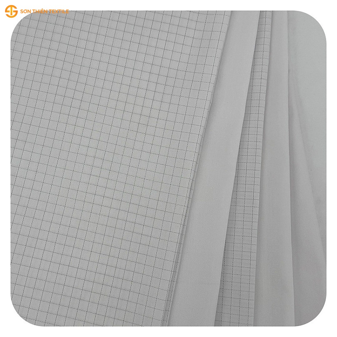 WK135 Anti-static Woven Fabric Twill CVC 59/39 – ảnh vải thật 1