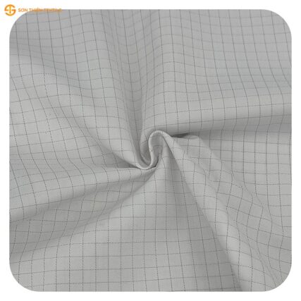 WK135 Anti-static Woven Fabric Twill CVC 59/39 – ảnh vải thật 2