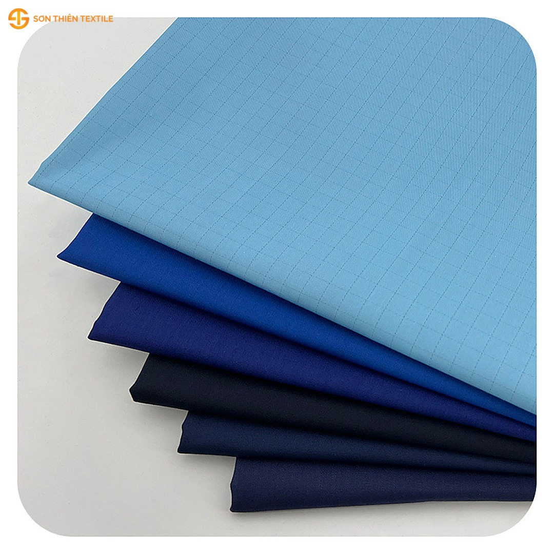 WK139 Anti-static Woven Fabric Fine Twill T/C 65/35 – ảnh vải thật 1
