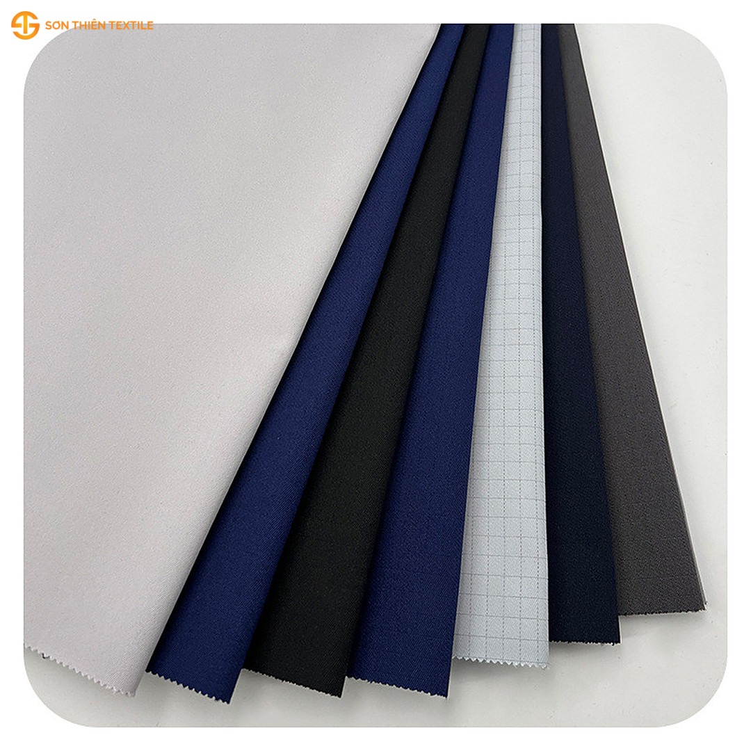 WK146 Anti-static Woven Fabric Twill T/C 92/6 – ảnh vải thật 1