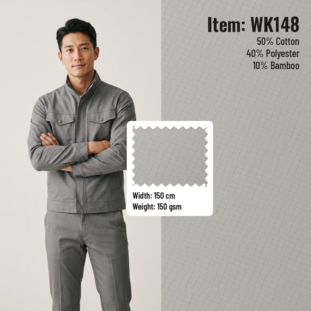 WK148 Anti-static Woven Fabric Twill CVC 50/40