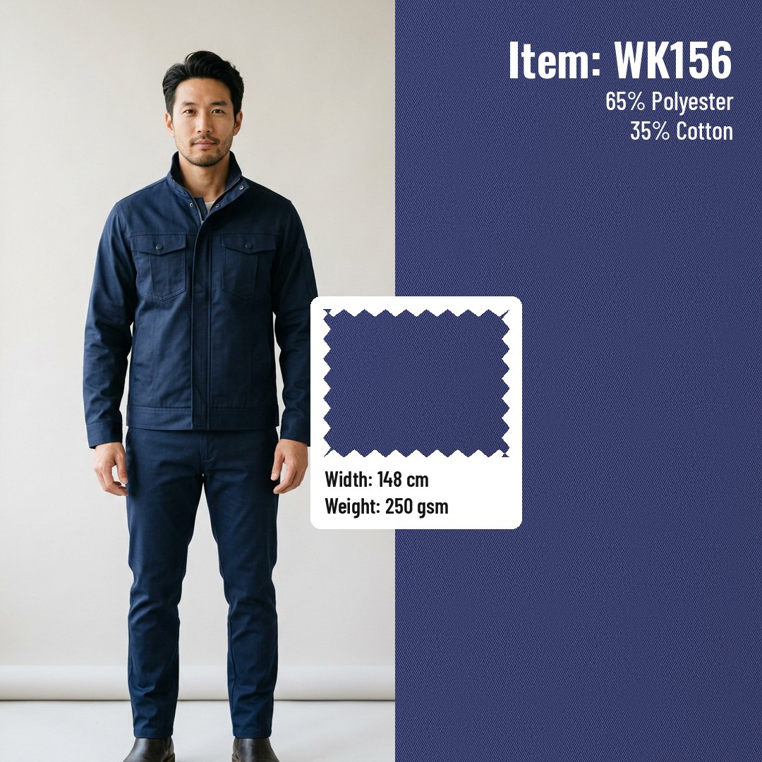 WK156 Anti-static Woven Fabric Twill T/C 65/35