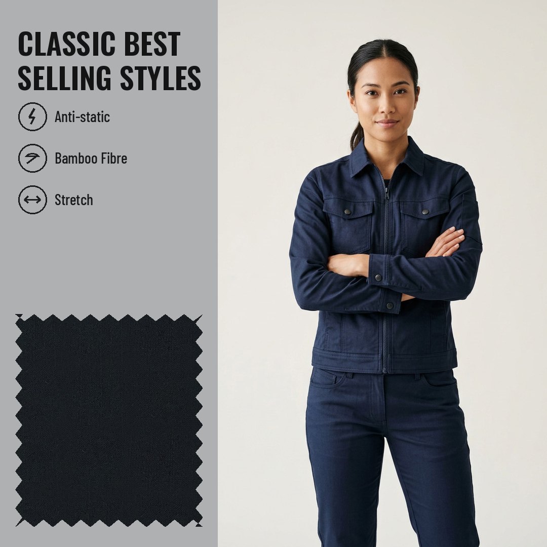 WK159 Anti-static Woven Fabric Twill T/C - Ảnh 2