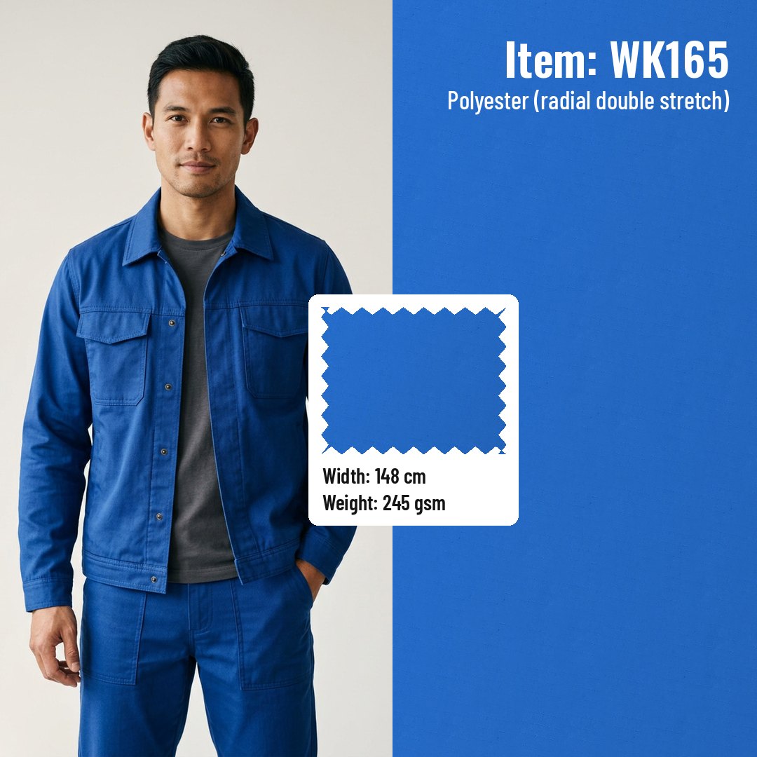 WK165 Anti-static Woven Fabric Twill 100% Polyester