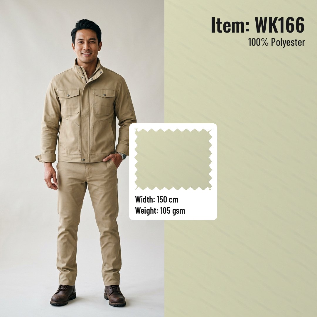 WK166 Anti-static Woven Fabric Twill 100% Polyester