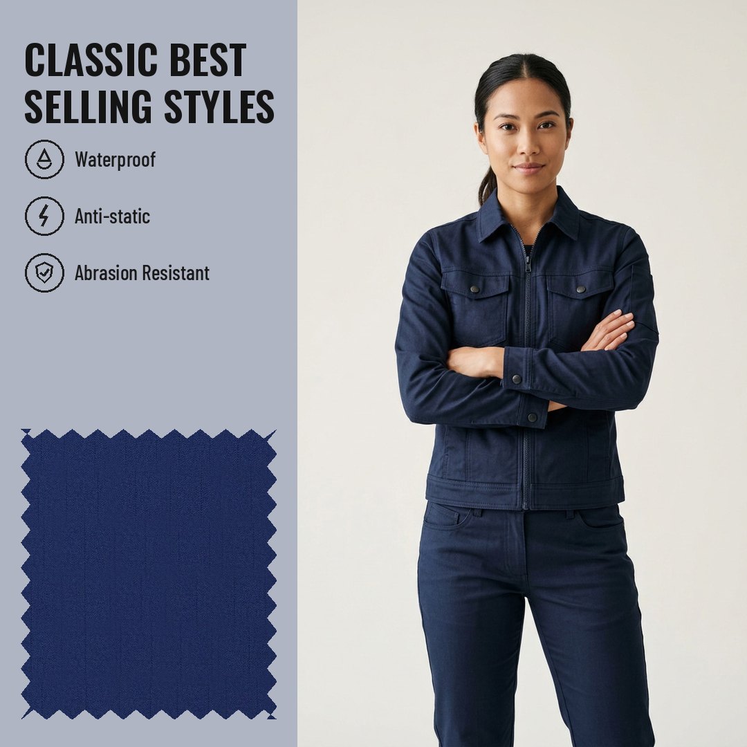 WK203 Water & Oil Repellent Woven Fabric Twill - Ảnh 2