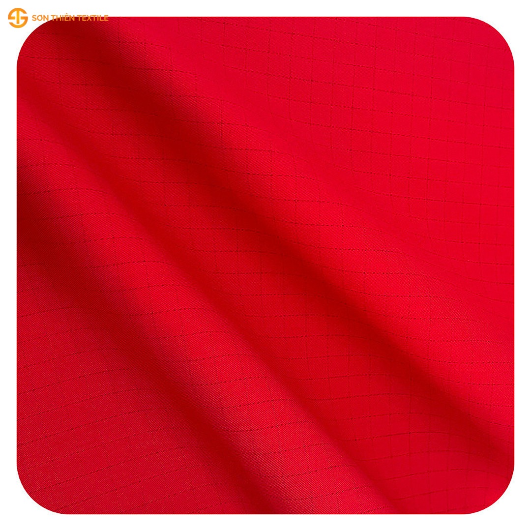 WK210 Water & Oil Repellent Woven Fabric Twill T/C – ảnh vải thật 1