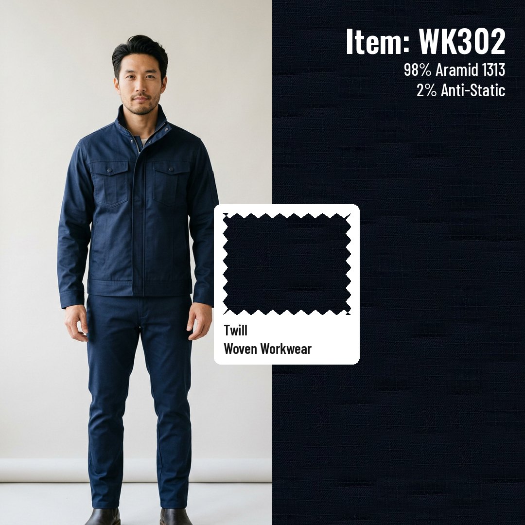 WK302 Flame Retardant Woven Fabric Twill Aramid