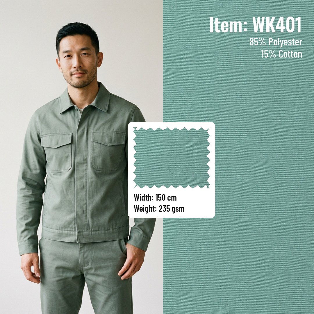 WK401 Woven Fabric Drill T/C 85/15