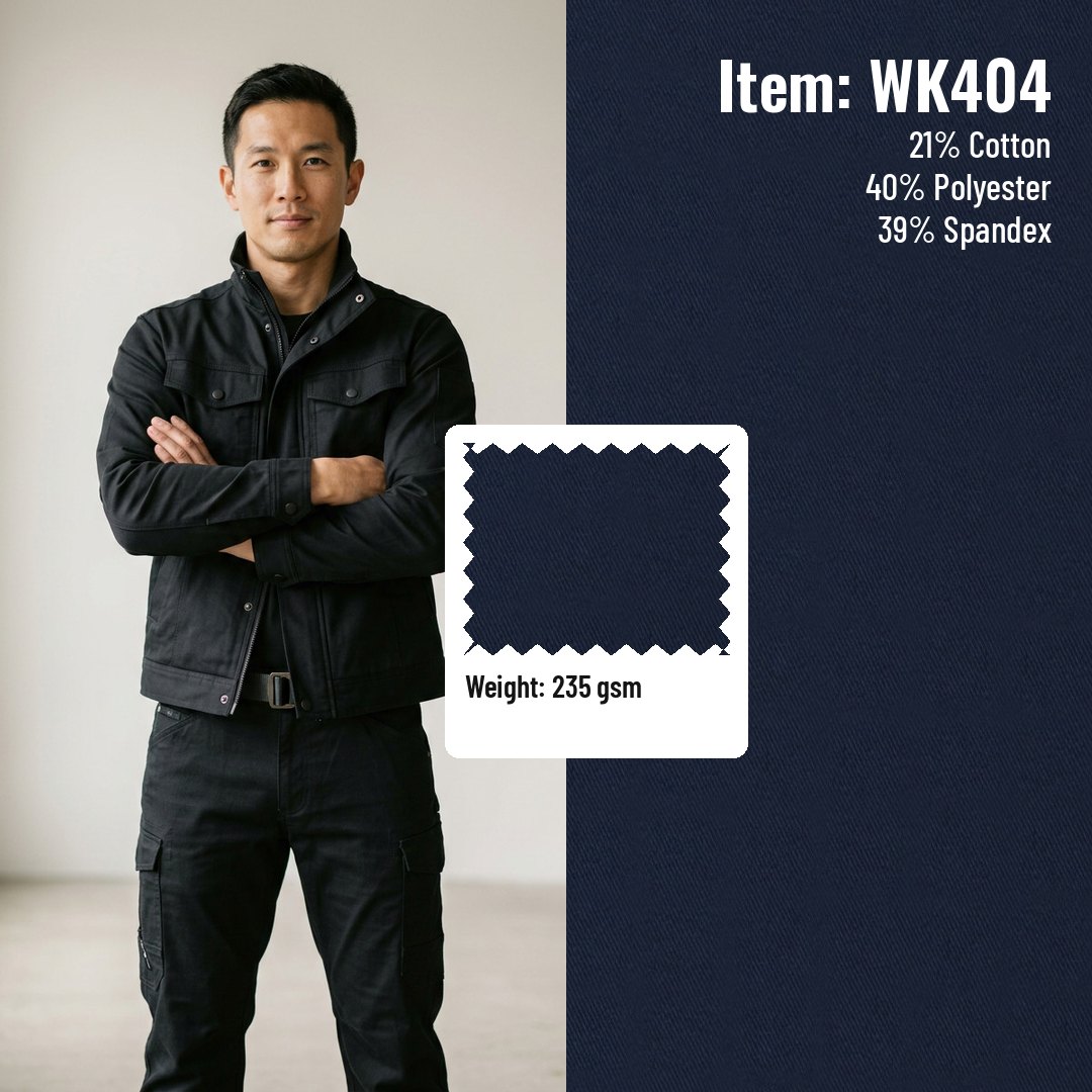 WK404 Woven Fabric Twill T/C 40/21