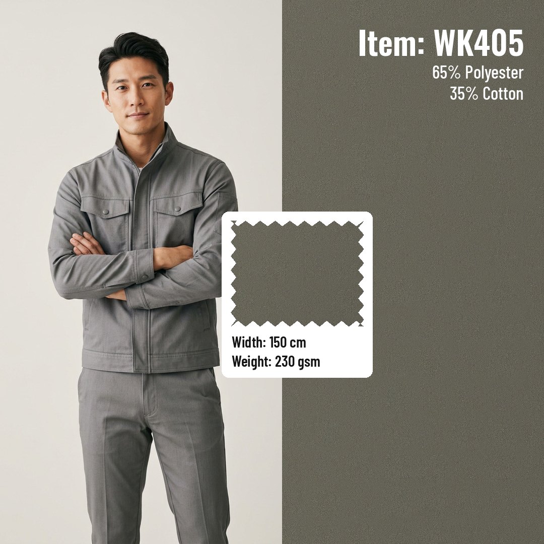 WK405 Woven Fabric Ply-Yarn Drill T/C 65/35