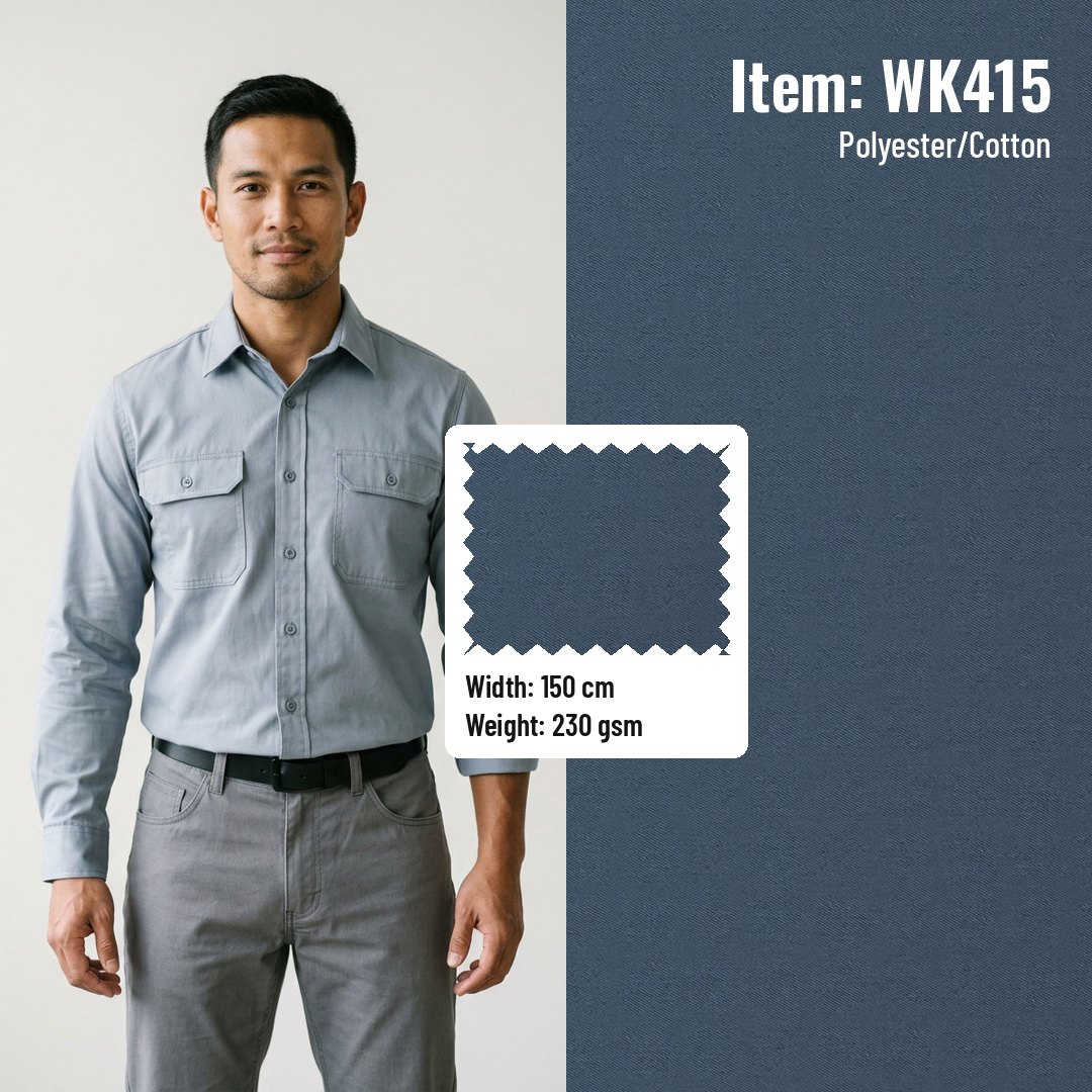 WK415 Woven Fabric Half-Ply Drill T/C