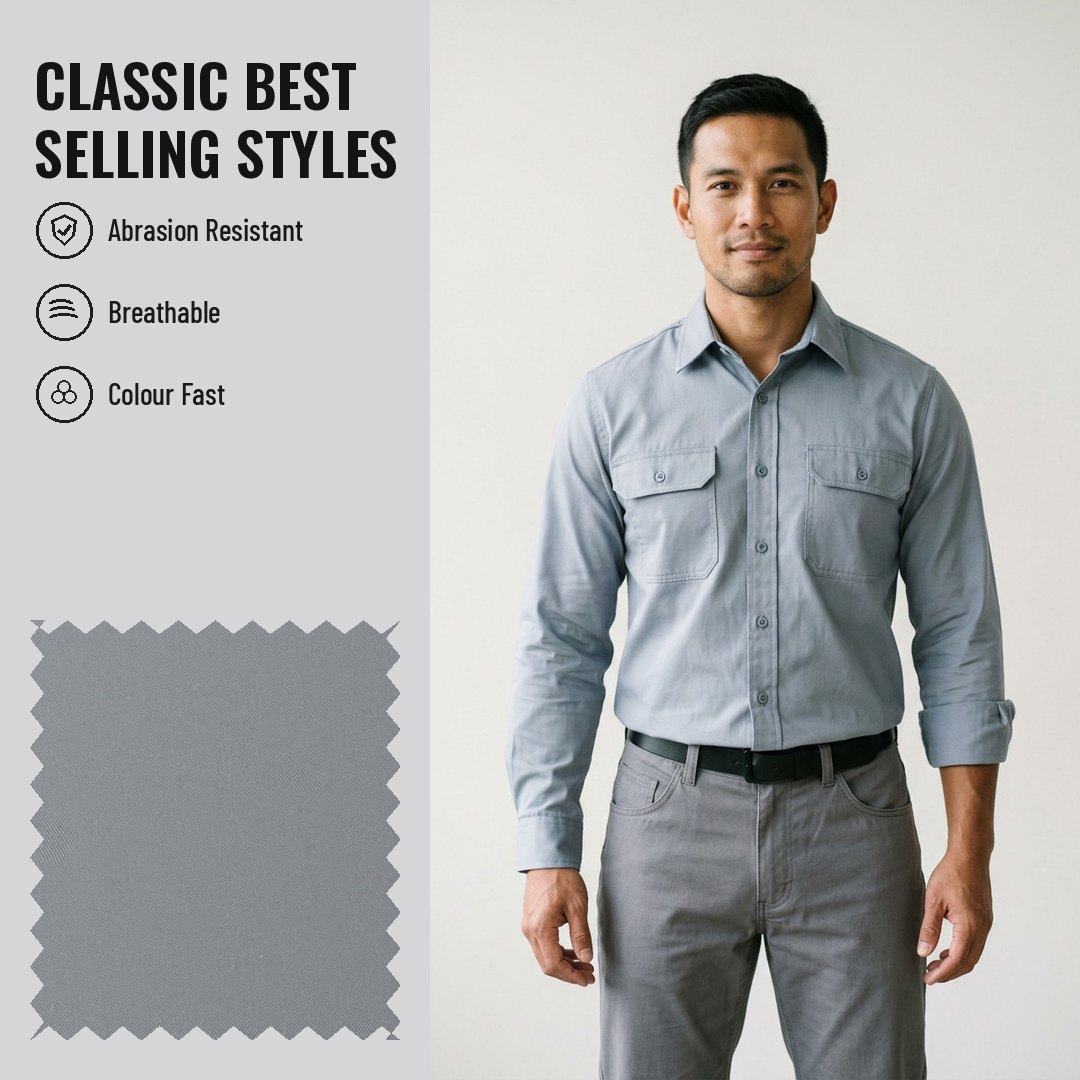 WK418 Woven Fabric Twill T/C - Ảnh 2