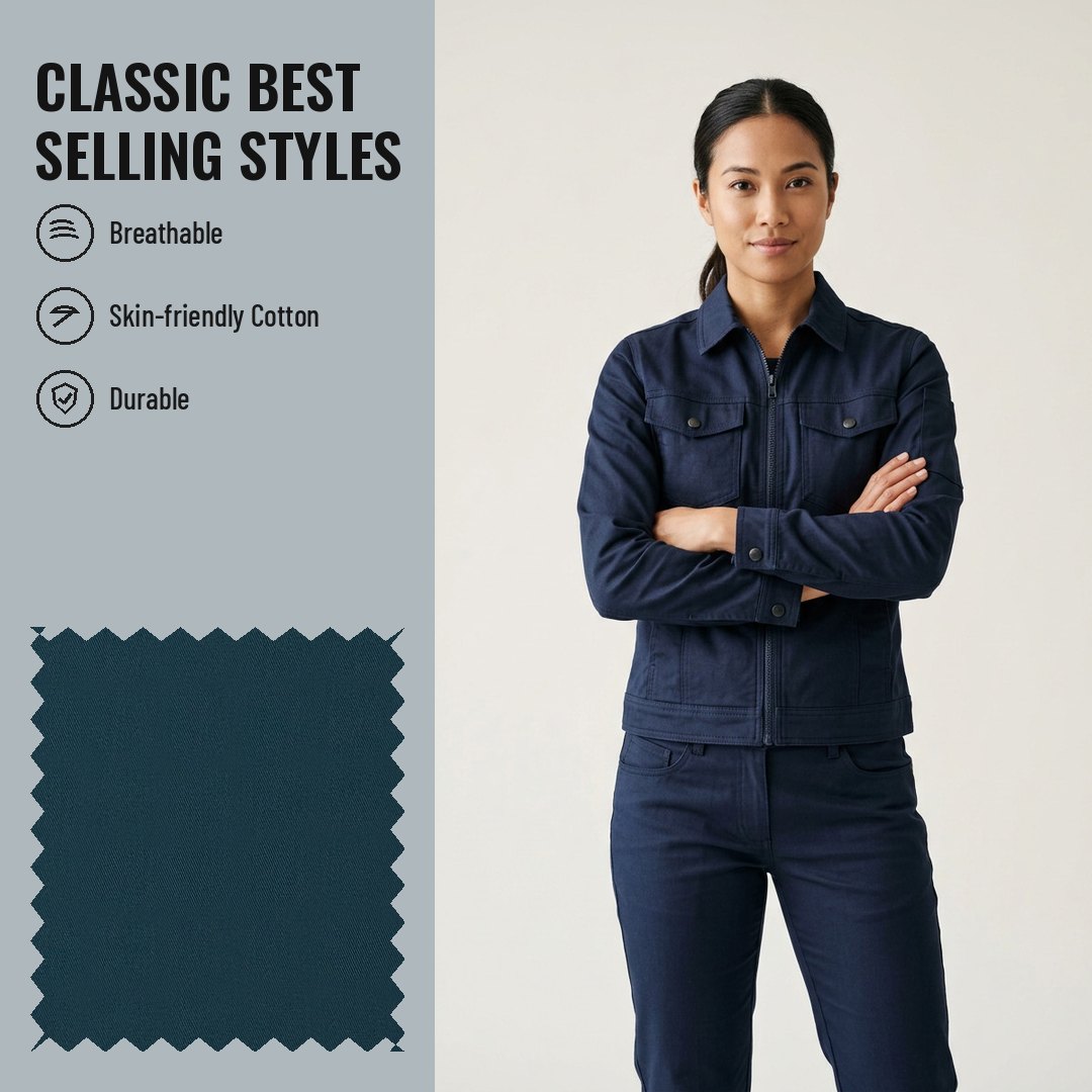 WK502 Woven Fabric Twill CVC 60/40 - Ảnh 2