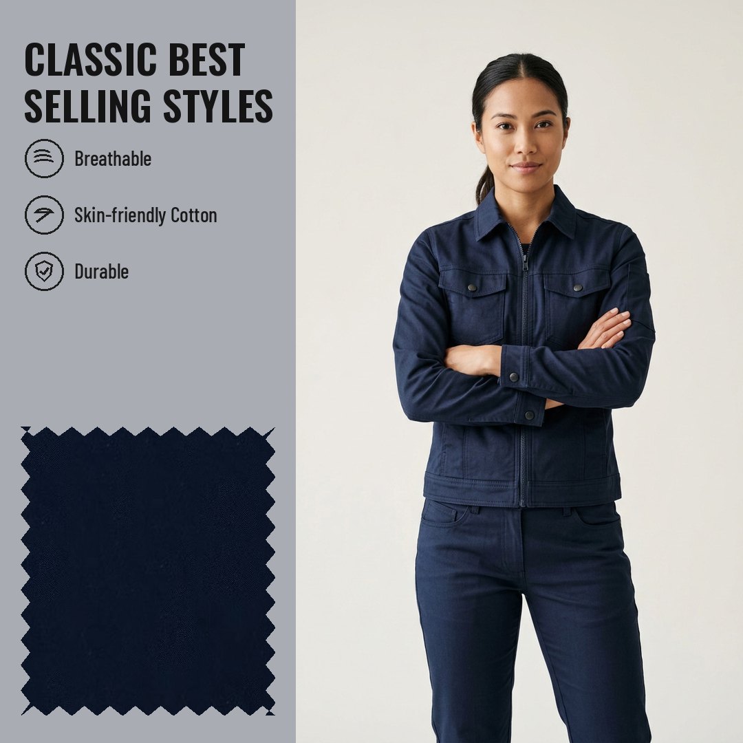 WK504 Woven Fabric Twill CVC 58/42 - Ảnh 2