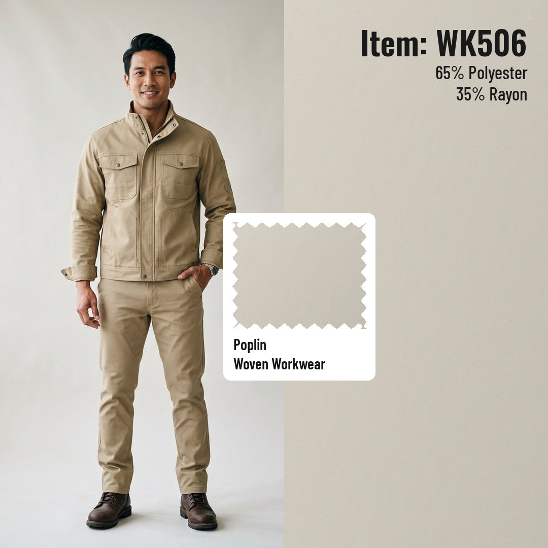 WK506 Woven Fabric Poplin T/R 65/35