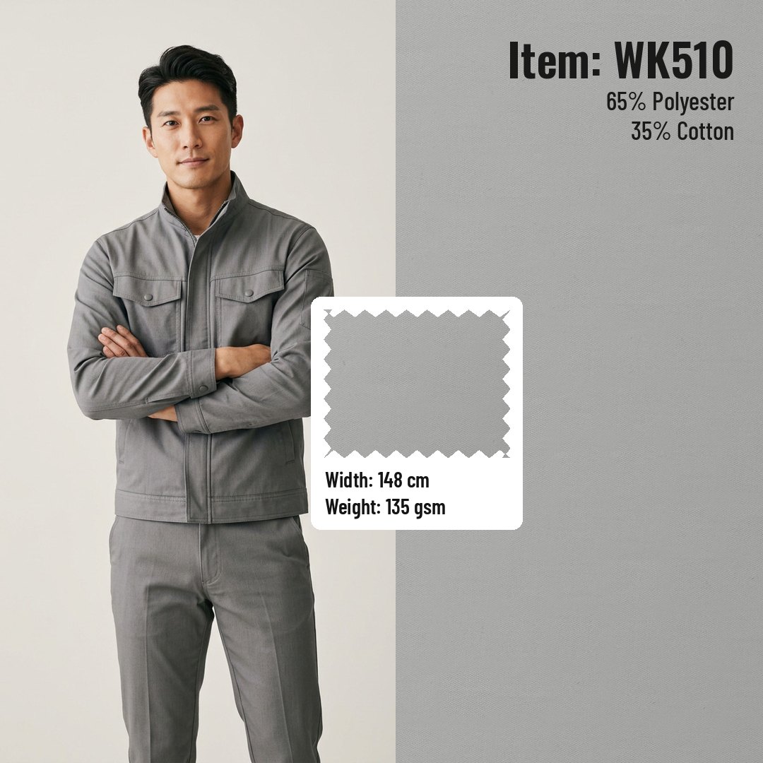 WK510 Woven Fabric Twill T/C 65/35