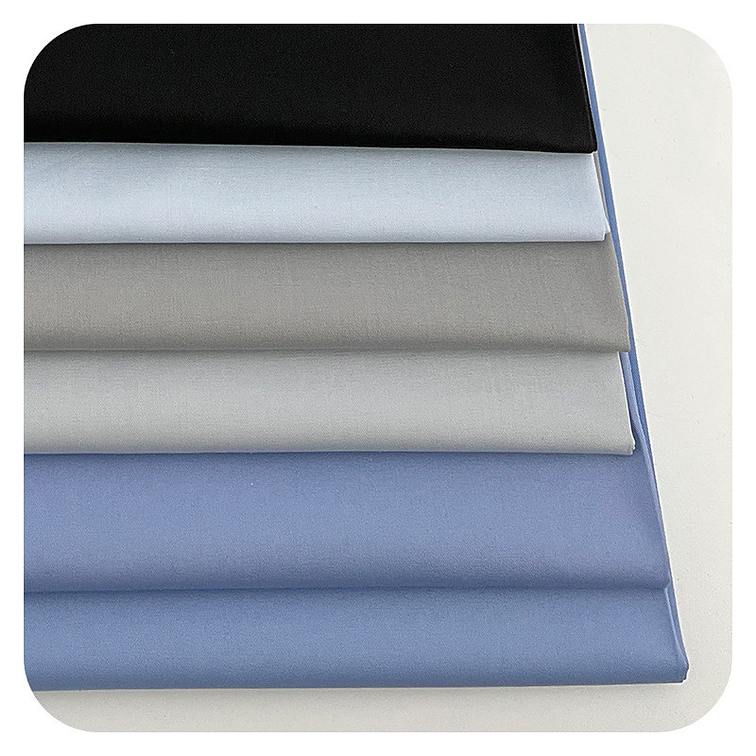 WK514 Woven Fabric Fine Twill CVC 60/40 – ảnh vải thật 1