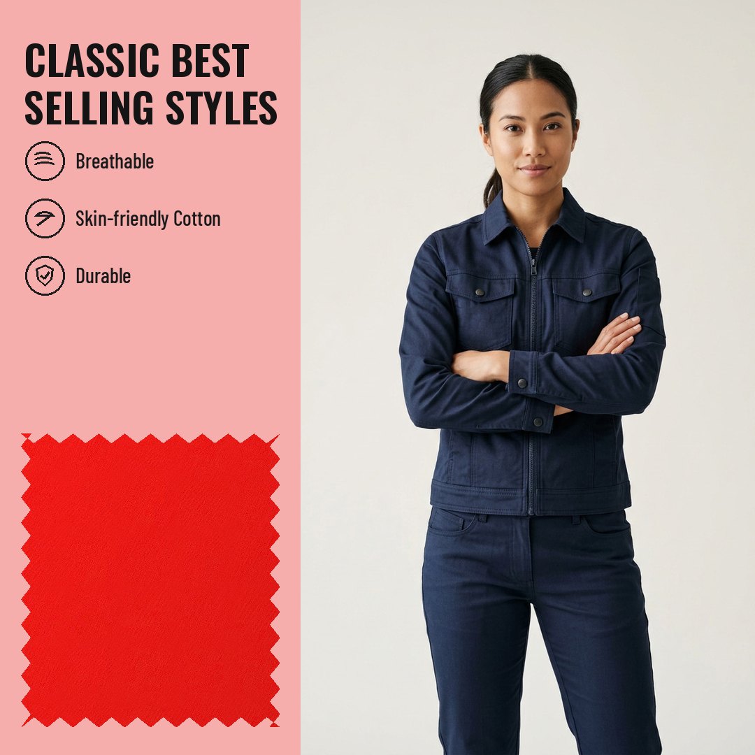 WK515 Woven Fabric Fine Twill CVC 60/40 - Ảnh 2