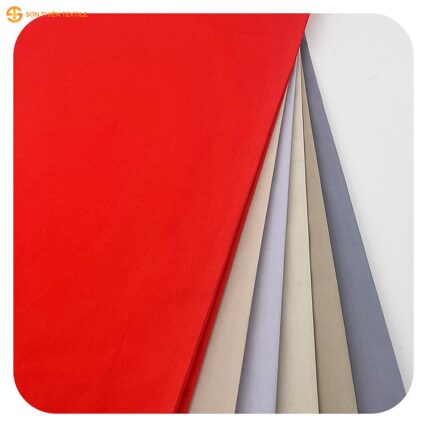 WK515 Woven Fabric Fine Twill CVC 60/40 – ảnh vải thật 1