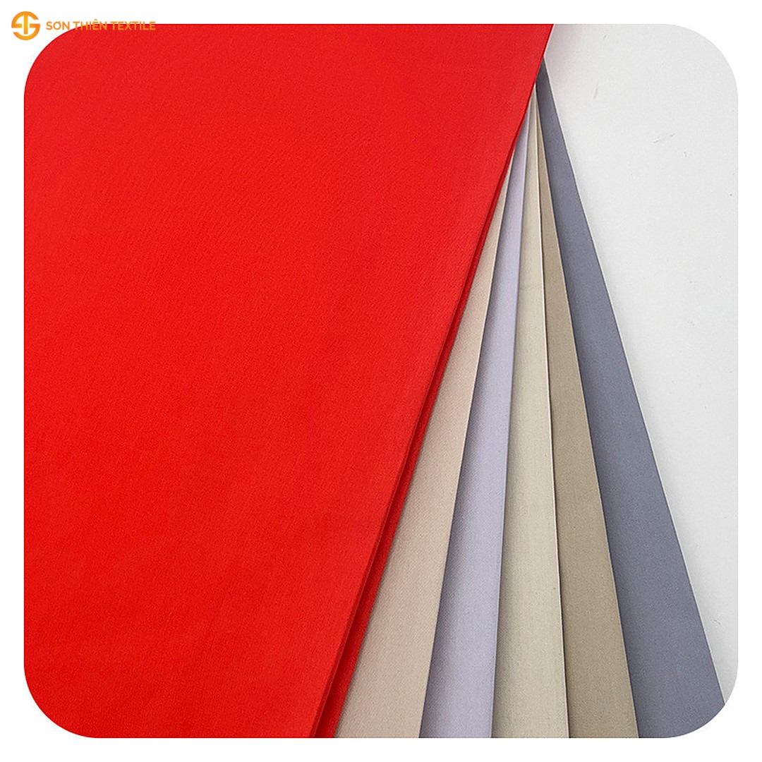WK515 Woven Fabric Fine Twill CVC 60/40 – ảnh vải thật 1