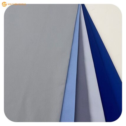 WK522 Woven Fabric Fine Twill CVC 60/40 – ảnh vải thật 1