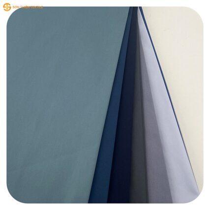 WK523 Woven Fabric Fine Twill CVC 60/40 – ảnh vải thật 1