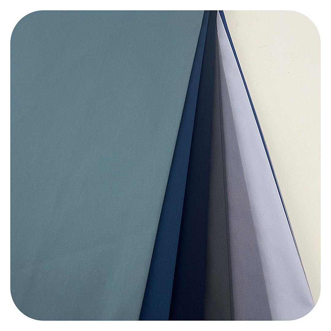 WK523 Woven Fabric Fine Twill CVC 60/40 – ảnh vải thật 1