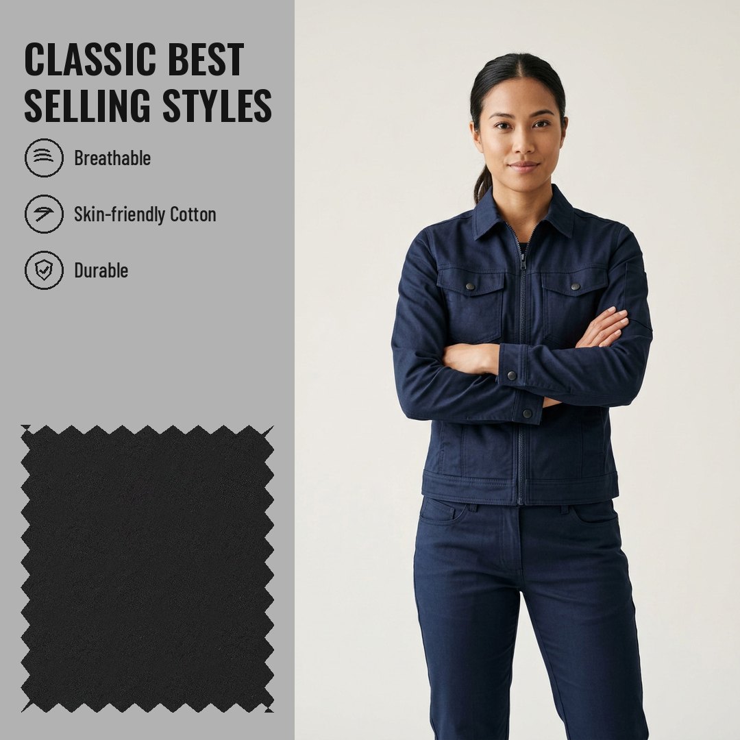 WK526 Woven Fabric High-Density Twill CVC 60/40 - Ảnh 2