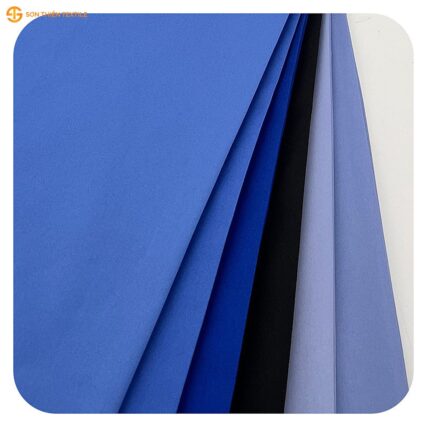 WK528 Woven Fabric High-Density Twill CVC 60/40 – ảnh vải thật 1
