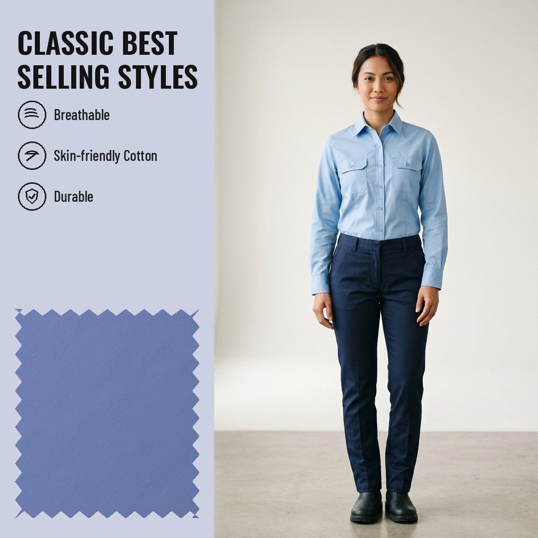 WK529 Woven Fabric Twill CVC 60/40 - Ảnh 2