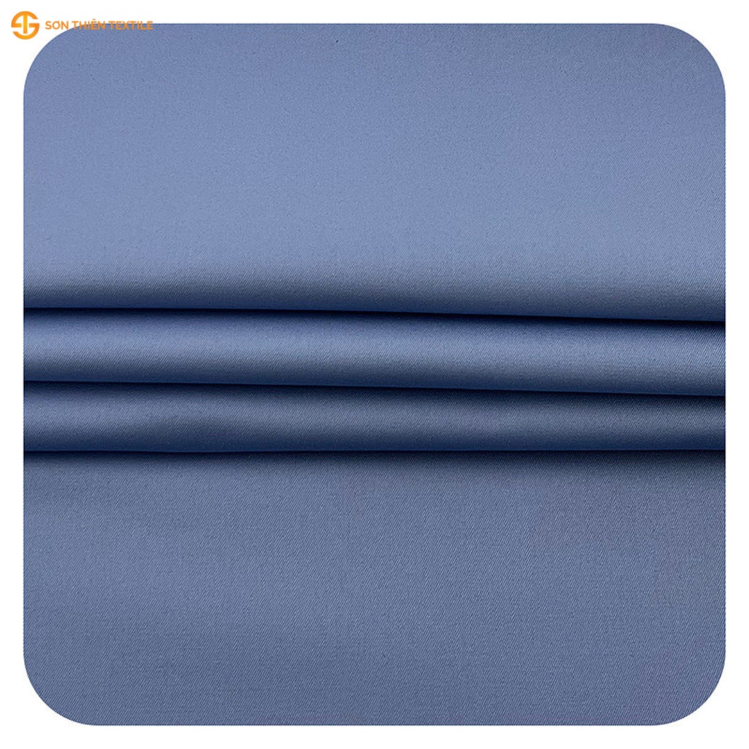 WK532 Woven Fabric High-Density Twill CVC 60/40 – ảnh vải thật 2