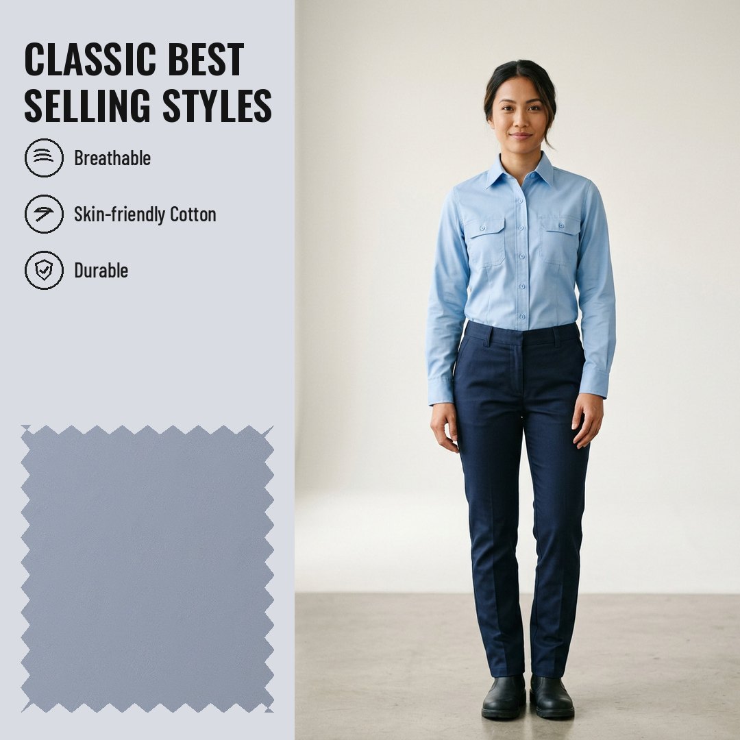 WK536 Woven Fabric Twill CVC 60/40 - Ảnh 2