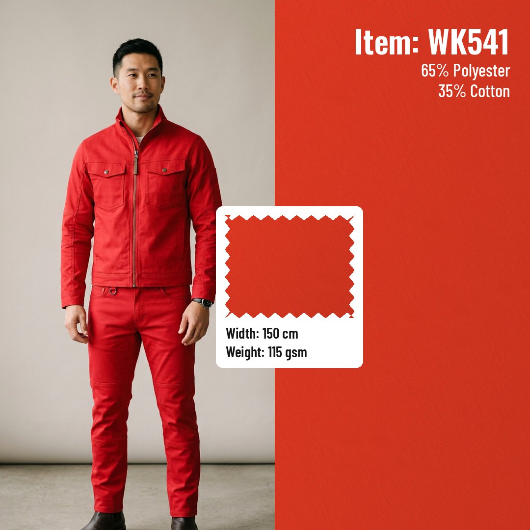 WK541 Woven Fabric Fine Twill T/C 65/35