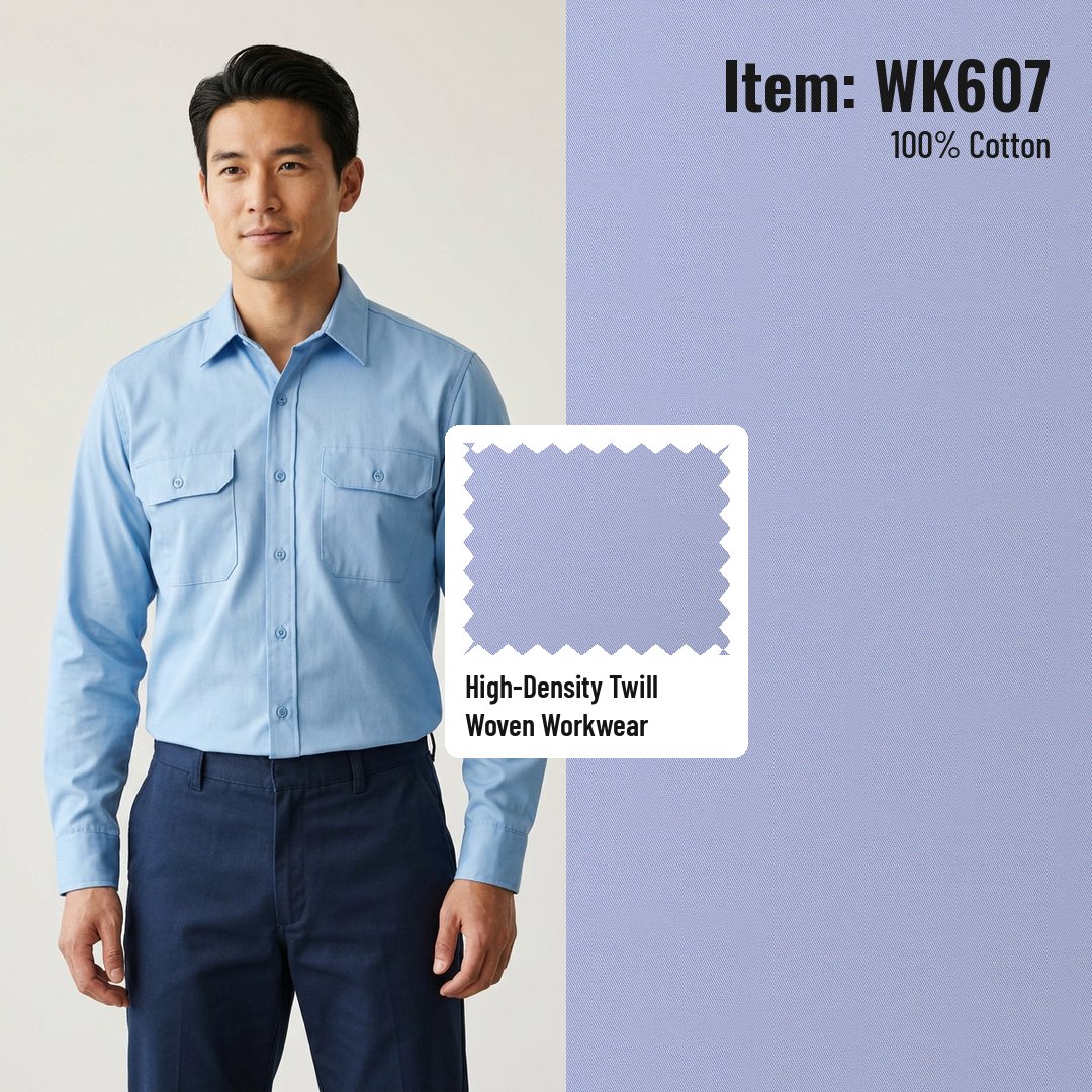 WK607 Woven Fabric High-Density Twill 100% Cotton