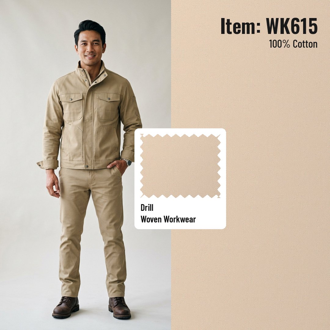 WK615 Woven Fabric Drill 100% Cotton